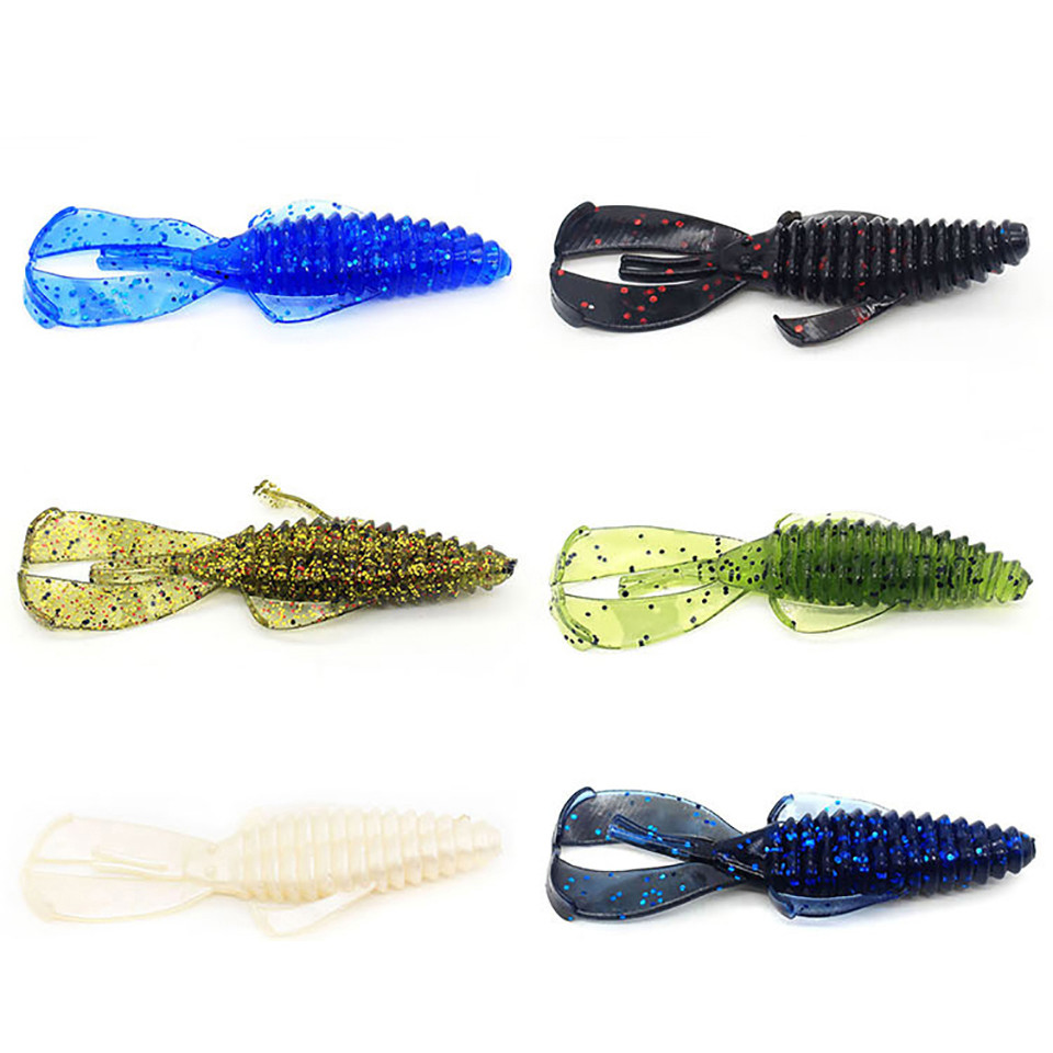 Walk FISH 4.5g/15.5g Soft Lure Outdoor Multicolor Silicone Biomimetic Alien Fan-shaped Bait — صورة 8