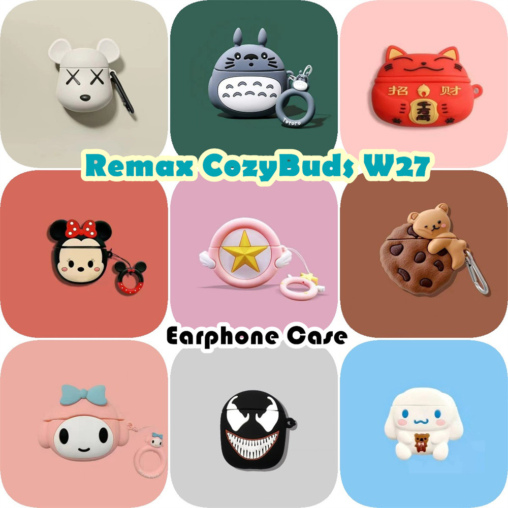 READY STOCK!นําไปใช้กับ Remax CozyBuds W27 เคส Case เคสหูฟัง การ์ตูนตลก ซิลิโคนนุ่ม เคส เคสหูฟัง