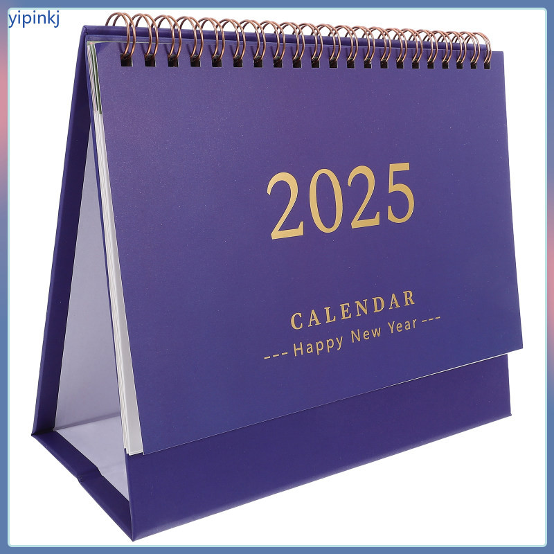 พร้อมสต็อก 2025 ปฏิทินตั้งโต๊ะขาตั้งขนาดเล็กขนาดใหญ่ปีใหม่ปฏิทินถาวรพลิกสําหรับ 2024-2025 ยืน yipinkj