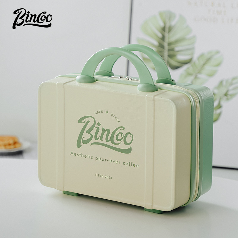 Bincoo Coffee Portable Bag Hand Brewed Coffee Tool Storage Bag Outdoor Camping Travel Coffee Suitcase 14 นิ้ว