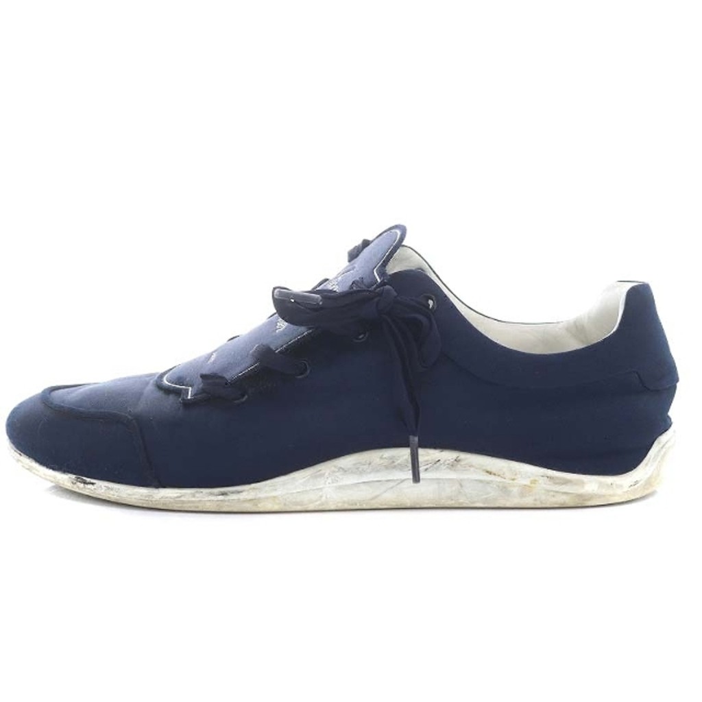 Roger Vivier Satin Logo Sneaker 38 25.0 cm Navy ส่งตรงจากญี่ปุ่น มือสอง
