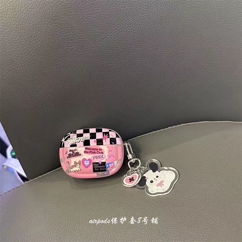 รูปแบบลายสก๊อตสาวฮอต Lenovo LP40 PRO เคสหูฟัง LP40 กันกระแทก HT38 เคสบลูทูธไร้สาย LP5 นุ่มกันกระแทก