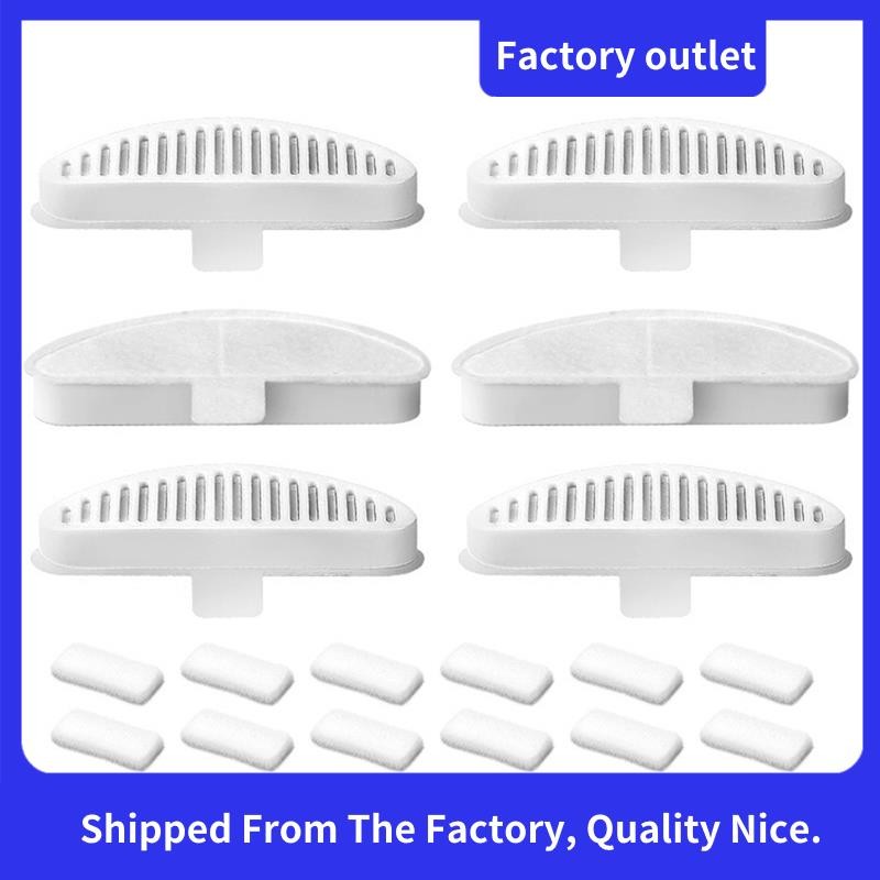 6pcs น้ําพุแมวกรองสําหรับ Uahpet น้ําพุ 67oz/2L น้ําพุแมวน้ําพุแมวเปลี่ยนชิ้นส่วนอุปกรณ์เสริมกรองทนท