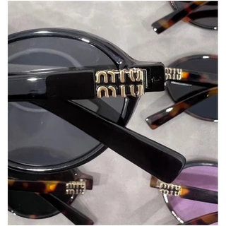 ขายร้อน Miu Vintage Square Small Face Y2K Square ผู้หญิงผู้ชาย Anti UV400 แว่นตา Miu พรีเมี่ยม