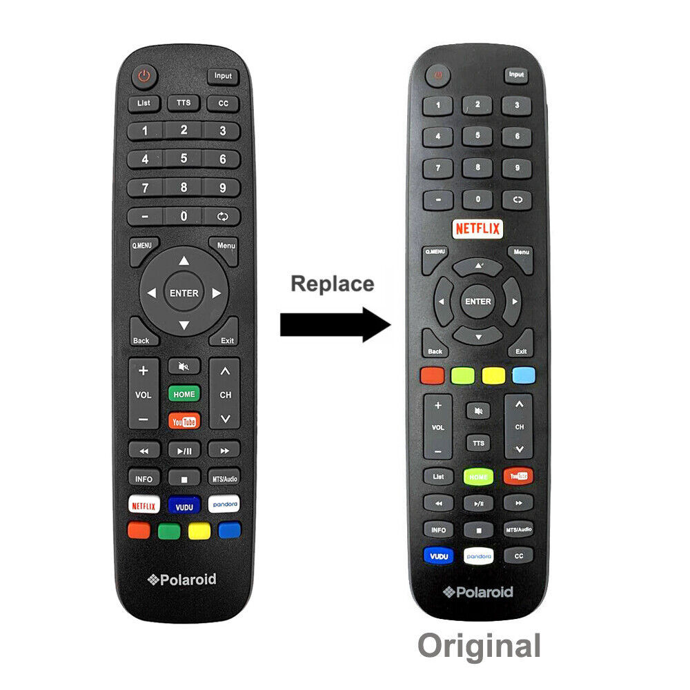 รีโมทคอนโทรลใหม่สําหรับ Polaroid Samrt TV 40T2F 50T7U 49T7U 55T7U 60T7U RM-C3327