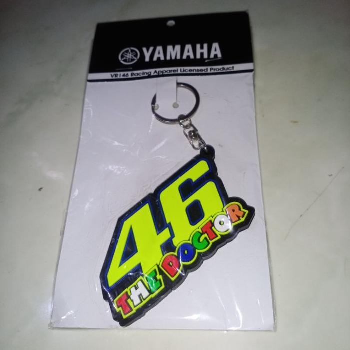 GANTUNGAN ORIGINAL ROSSI 46 YAMAHA INDONESIA พวงกุญแจมอเตอร์ไซค์ YAV-R46KC-02-0A ดีที่สุด