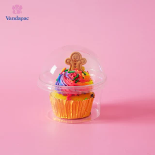 [ยกลัง 1,000 ชิ้น] ถ้วยเบเกอรี 10 ออนซ์ PET ปาก 95 มม. VANDAPAC