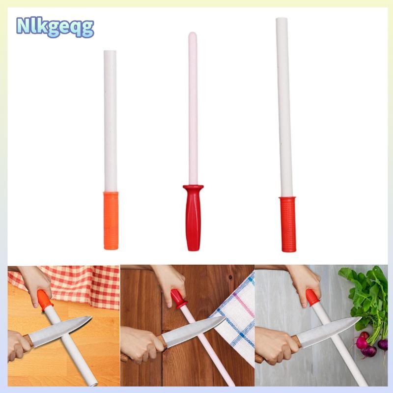 [nlkgeqg] Sharpening Rod Sharpener Bar ด้ามจับสบายแบบพกพา Ceramic Honing Rod