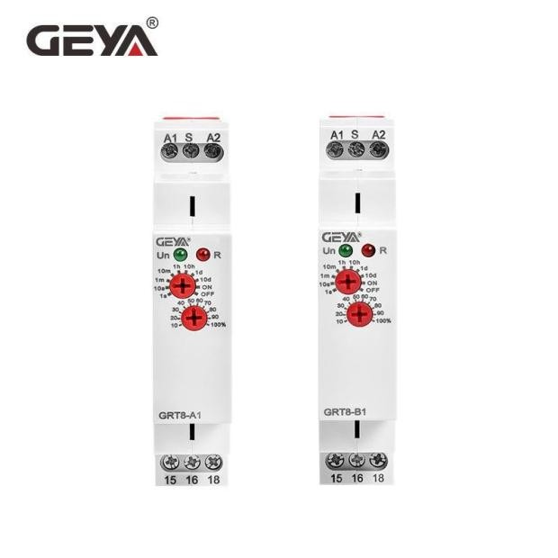 GEYA GEYA GRT8-A1B1A2B2 เปิดปิดเวลารีเลย์โมดูล Controller 220 AC