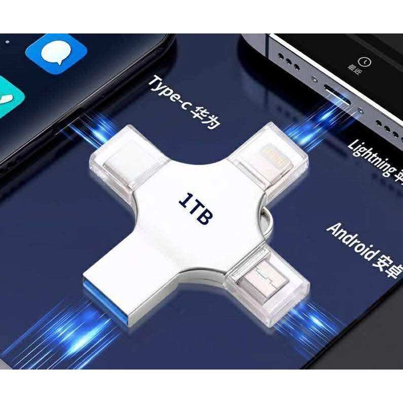 FLASHDRIVE USB แฟลชไดรฟ์  4-in-1 USB 3.0 OTG ความเร็วสูง Type-C สําหรับ i O S Tablet Android Smartph
