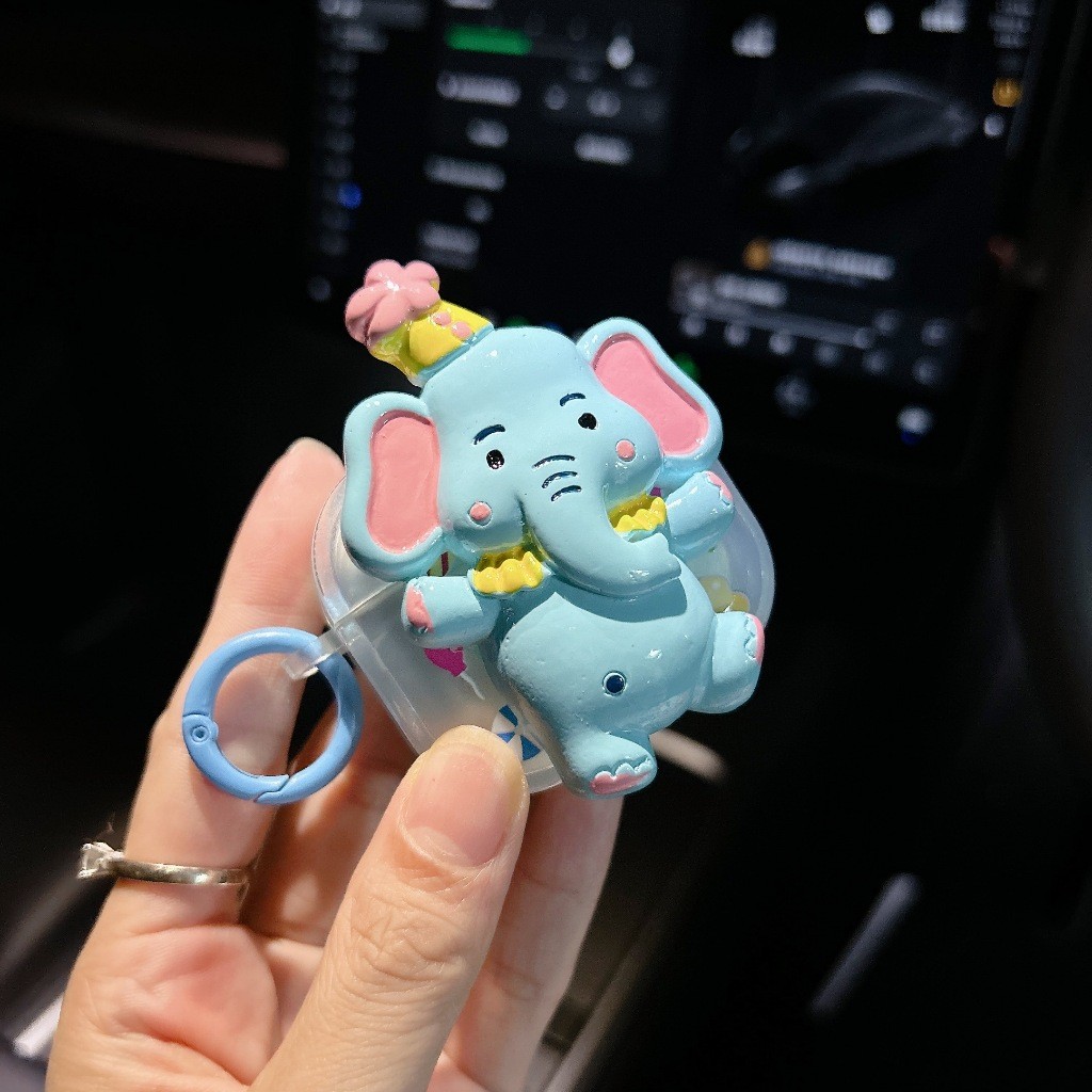 Siam【 ช้างห้อย 】เคสหูฟัง i12 i11 i13 เคสใสการ์ตูนนูน 1 2 Airpods3 เคสหูฟังบลูทูธ gen gen1 gen2 Airpo