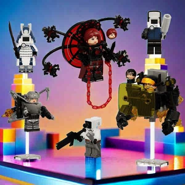 ของเล่นต่อบล็อก ของเล่นเด็ก เสียงห้องน้ำของบุคคลที่สามคน KDL838คนห้องน้ำ VS ไททันเฝ้าระวังคนประกอบบล