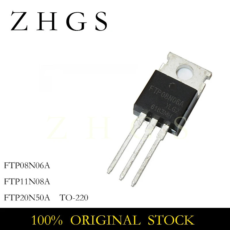 1-5PCS FTP08N06A 08N06A FTP11N08A 11N08A FTP20N50A 20N50A TO-220 MOSFET สต็อกใหม่