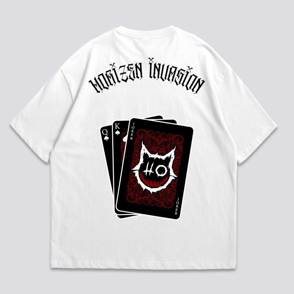 เสื้อยืด Distro Joker Card | ผ้าฝ้ายหวี 24ส ชายและหญิง |