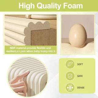 LAYOR โต๊ะขอบ Guard Strip, 2 M ความปลอดภัยของทารก Anti Collision เบาะ, หนา Self กาว Soft Wall มุม Protector สําหรับ Window Sill ข้างเตียง