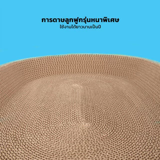 อ่างลับเล็บแมว ทรงวงรี ฟรีแคทนิป ที่ลับเล็บแมว คุณภาพดี ที่ลับเล็บแม 2in1