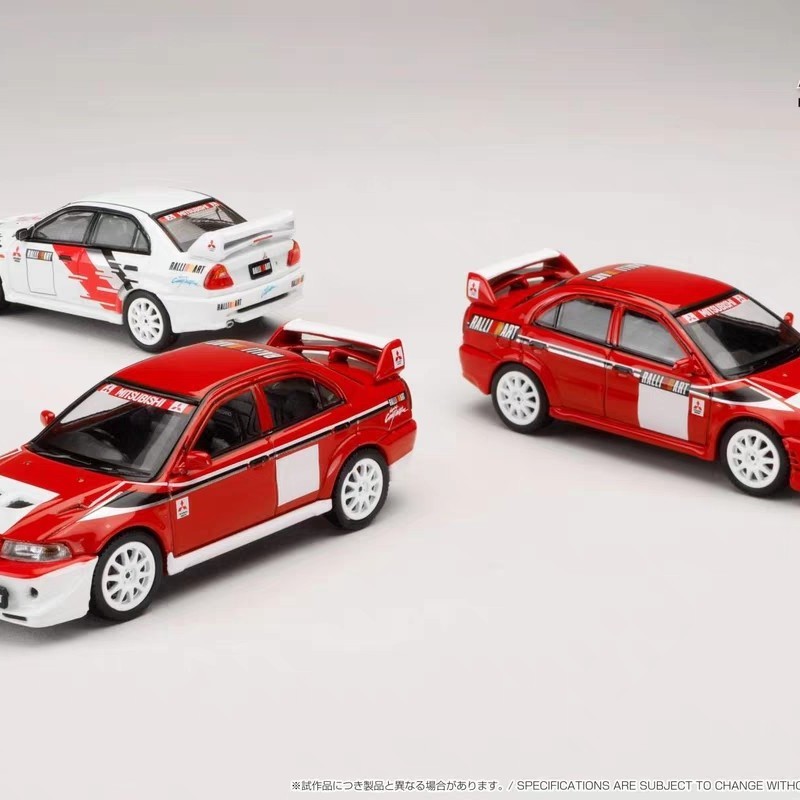 Hobby Japan 1/64 รถ Mitsubishi EVO 6th Generation Wing God EVO เหมาะสําหรับ Mitsubishi Lancer รุ่นตกแต่งของขวัญของเล่นเด็ก