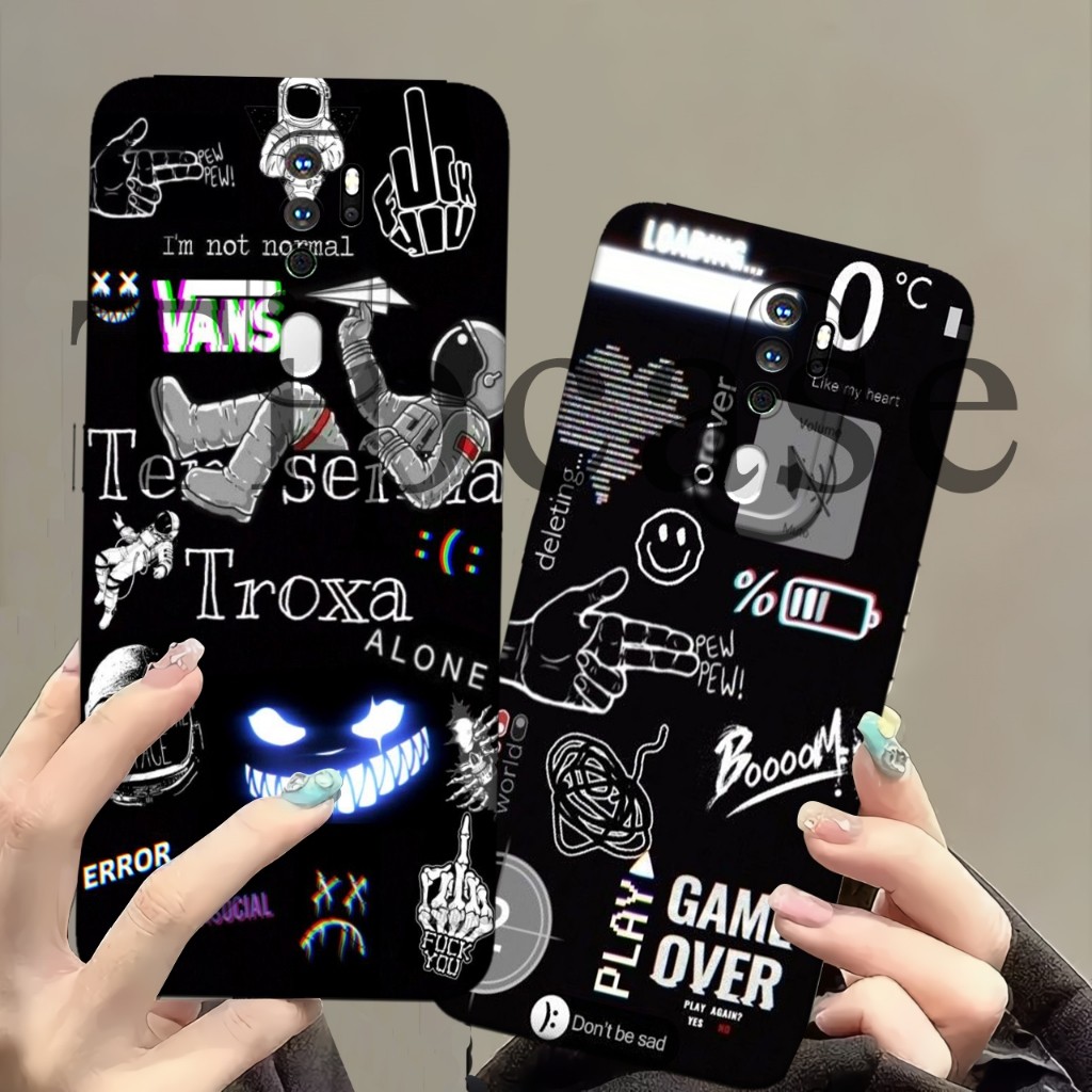 Softcase Oppo A5 2020/A9 2020 Case Procamera ยางยืดหยุ่นบทคัดย่อ Motif Cool Guys