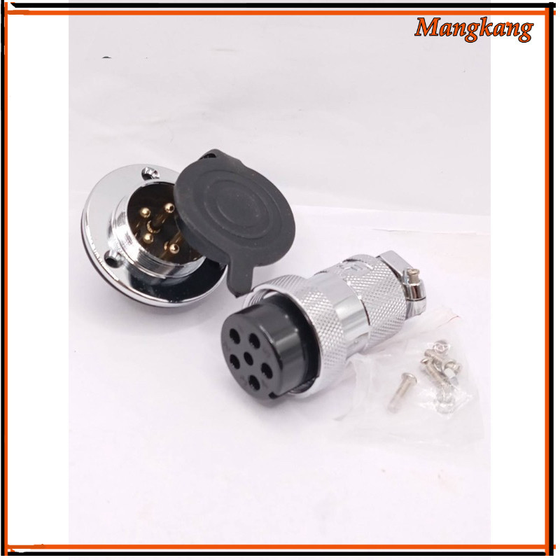 ของใหม่! คอนเนคเตอร์ปลั๊กเหล็ก(GX30 Metal Connector)  ปลั๊กเหล็ก GX25 (GX30 Metal นาด30มิล มี 5ช่อง 