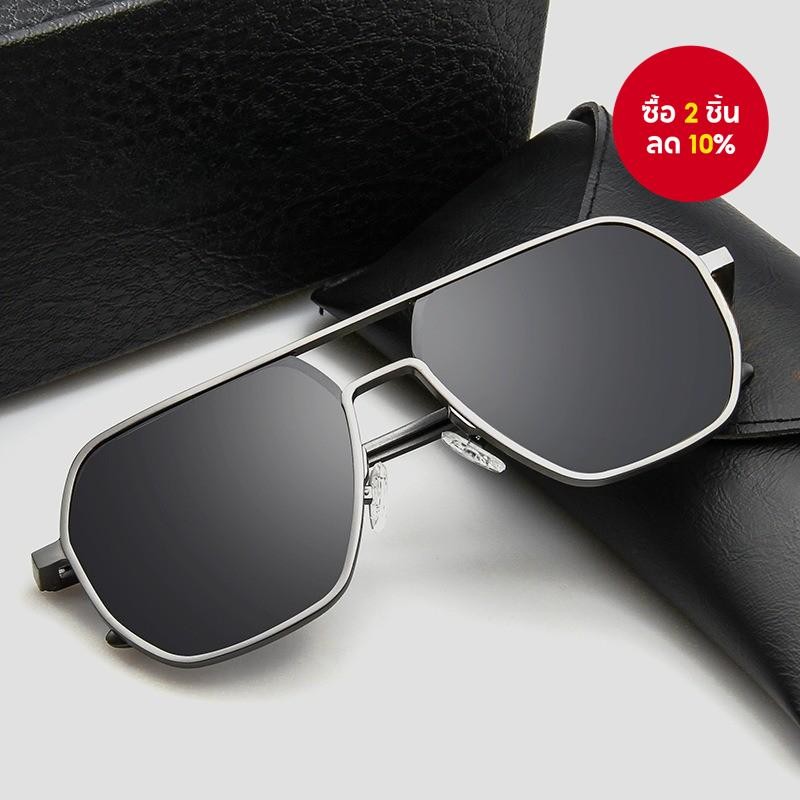 Pilot แว่นตากันแดดผู้ชาย UV400 Photochromic Polarized Anti Glare ขับรถ Shades