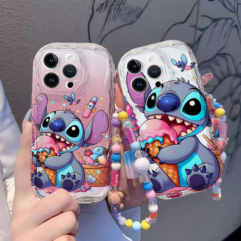 Ice Cream Stitch Chainเคสโทรศัพท์สําหรับIphone 11 Pro Max XR XS Max X 7 8 6 6s Plus 6Plus 7Plus 8Plu