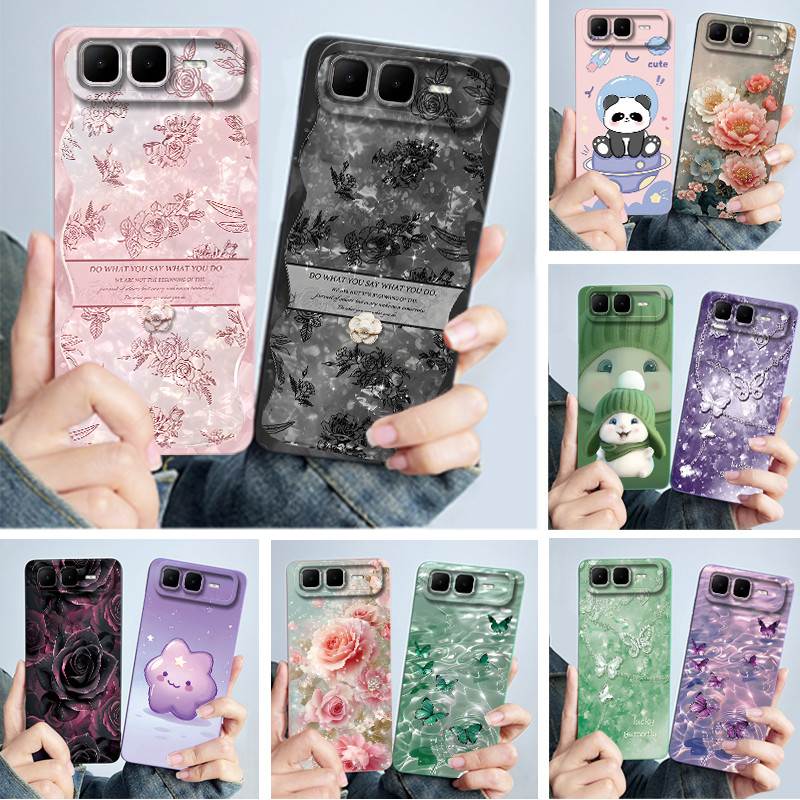 สําหรับ Infinix Smart 10 Plus 2025 กรณีแฟชั่นความเรียบง่ายภาพวาดสีน้ํามันดอกไม้ซิลิโคนนุ่ม Ultrathin ปลอก Smart10 Plus ความรู้สึกขั้นสูงกันกระแทกปกหลัง