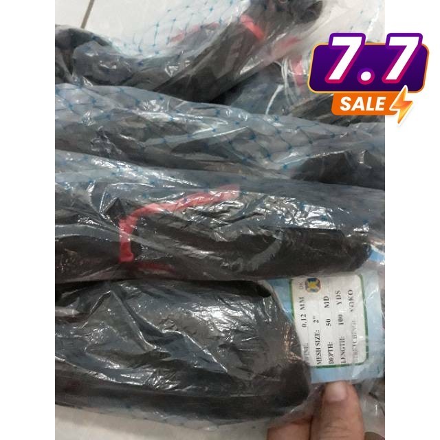 ตาข่ายนกสีดํา 0.12 สาย 50md x 100yard 30Mx2M ถอดออกได้ที่แข็งแกร่ง