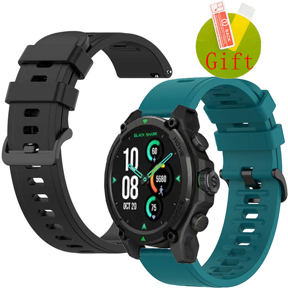 ฟิล์ม สาย Black Shark GS3 Sport ยรัดกีฬาซิลิโคน Band สายรัดข้อมือสําหรับ Black Shark S1 Classic Pro 