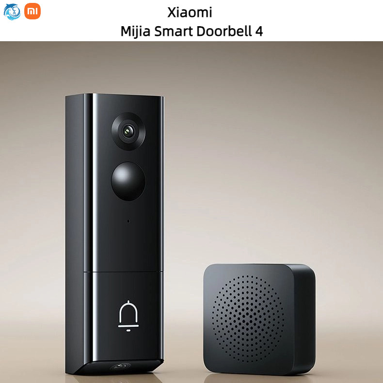 Xiaomi Mijia สมาร์ทออด 4/4Pro Remote Video Doorbell ชุดอินฟราเรด Doorbell Cat Eye Mihome App ครอบครัวของขวัญ