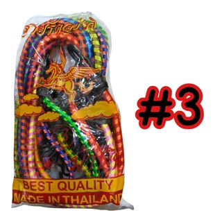 (ยกโหล 12 เส้น) สายรัดของแบบยางยืด ตราม้าบิน เบอร์ 3 , 5 , 8
