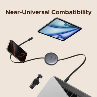 UGREEN สายชาร์จข้อมูลแบบยืดหดได้ 100W USB-C ถึง USB-C รองรับสายชาร์จเร็ว Samsung 45W รุ่น L531