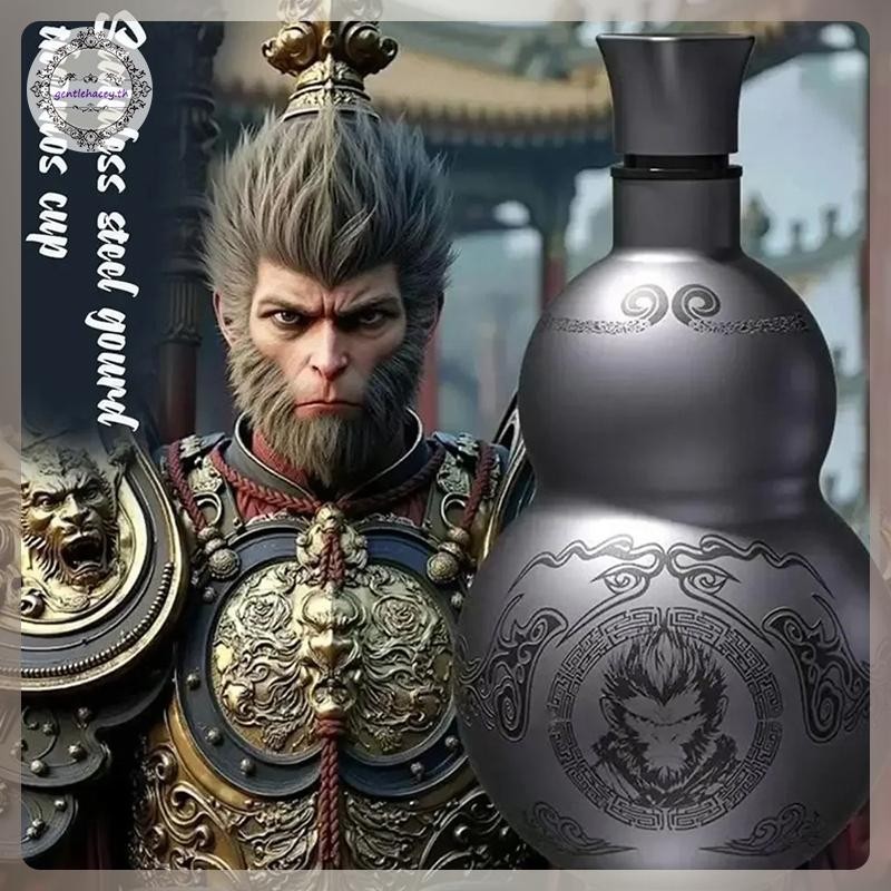 GG Wukong Theme Gourd สไตล์ 500ml ขวดน้ําฉนวนกันความร้อนถ้วยเกม Hobby คอสเพลย์แบบพกพากลางแจ้งกีฬาขวดน้ํา TH