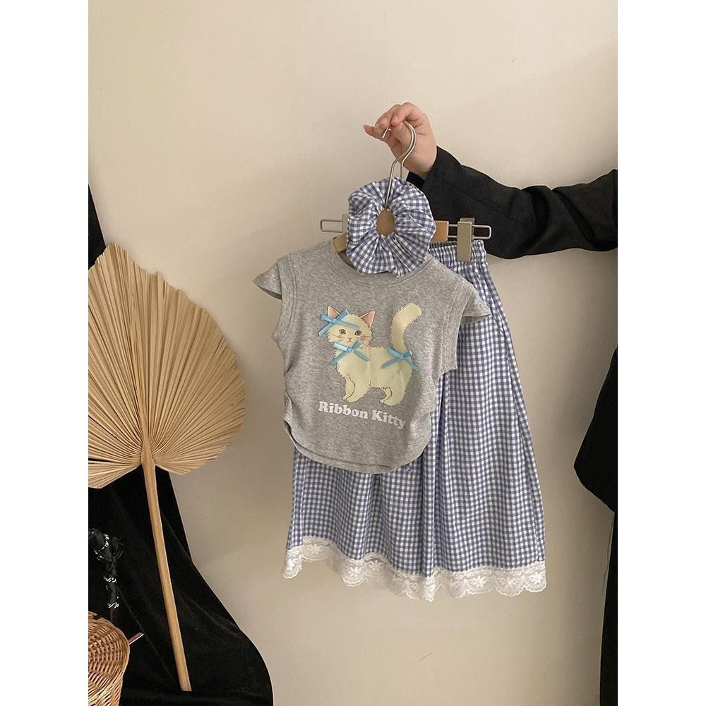ชุดเด็กหญิง Dorila แขนสั้น สำหรับหน้าร้อน 2025 แบบ 2 ชิ้น (เสื้อด้านบน + กางเกงขาสั้น) เหมาะสำหรับอายุ 3-12 ปี ราคา ถูกที่สุด ดีลบีเคเค แกลเลอรีภาพที่ 8