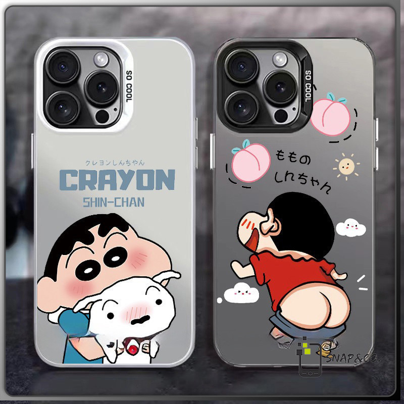 for เคสไอโฟน 13 12 11 iPhone 16 15 14 PRO MAX X XS MAX XR 7/8PLUS ชินชะสินเล่นตลกแอปเปิ้ลโทรศัพท์ จัดส่งจากประเทศไทย