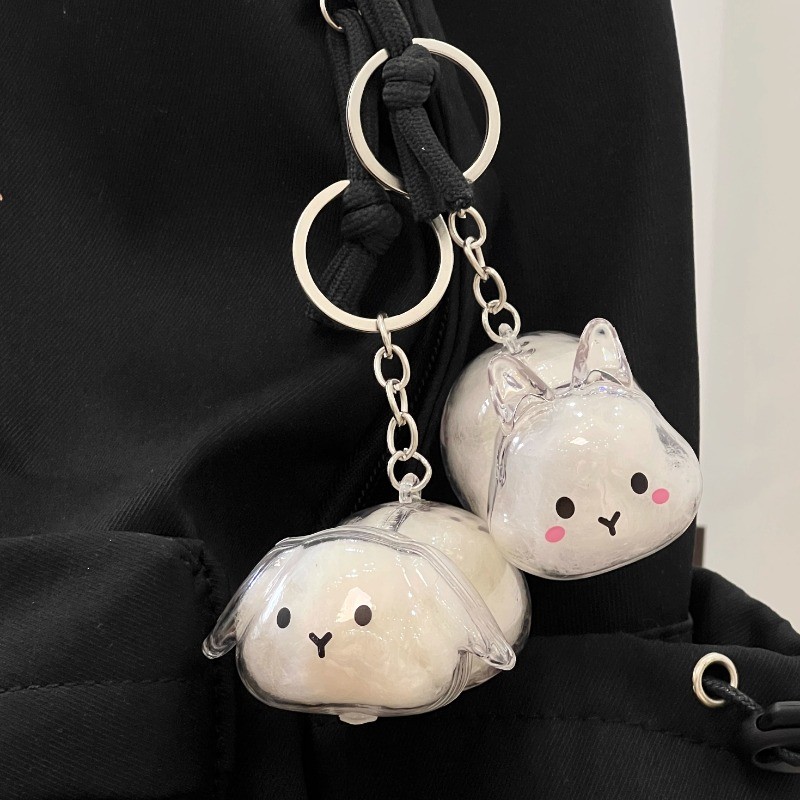 กล่องเก็บผมกระต่ายใสแขวน Gaunt Rabbit Hair Storage Capsules แพ็คเกจสะสมที่ระลึก แพ็คเกจพวงกุญแจ แขวน - รูปที่ 7