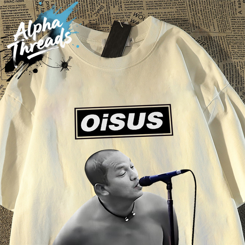 (จัดส่งตลอด 24 ชั่วโมง)Alpha Threads Qkoole เสื้อยืดลาย oisus น้าค่อม ร้องเพลง พร้อมส่ง เสื้อยืด COTTON 100% I004913