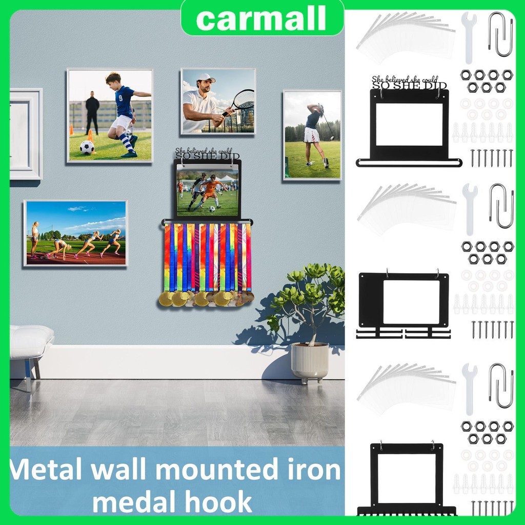 Race Bib และเหรียญแขวนผนังสำหรับนักวิ่ง - SHOPSBC8444