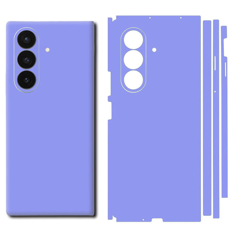 สติกเกอร์กันรอยหน้าจอด้านหลังแบบสีพื้นสำหรับ Samsung Galaxy Z Fold 6 7 ฟิล์มเปลี่ยนสี