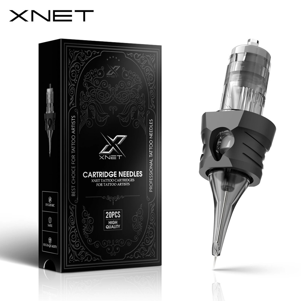 XNET Aurora ตลับหมึกเข็มสัก RL ใช้แล้วทิ้ง ปลอดภัย ผ่านการฆ่าเชื้อ พร้อมเคสซิลิโคน สำหรับแต่งหน้าถาว