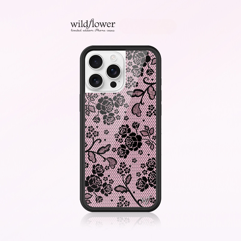 ดอกไม้ป่าลูกไม้คนรักเคสโทรศัพท์สําหรับiPhone 16 15 14 13 12 Pro Max Hard WFปลอกซิลิโคนAnti-FallingกันกระแทกปกหลังสําหรับiPhone 14 15 16 Plus