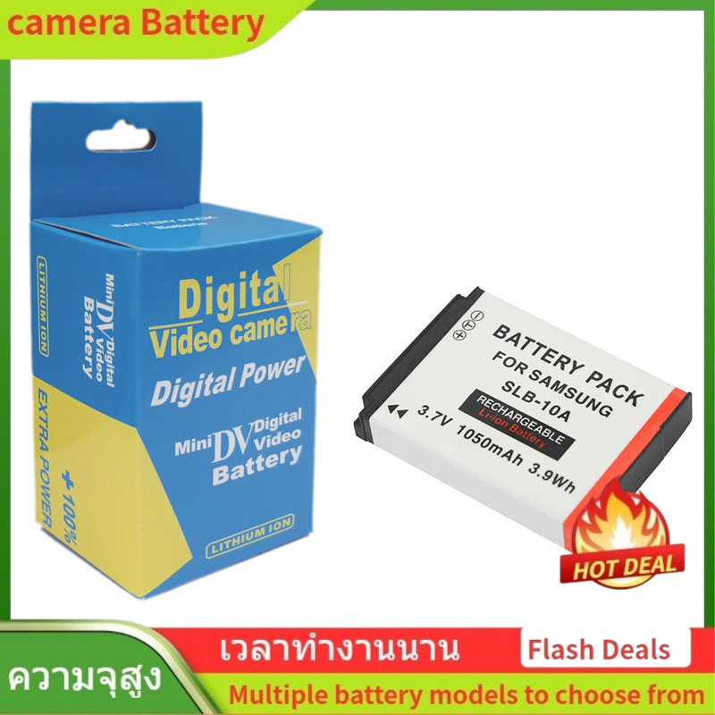 🌟SLB-10A Camera Battery For SAMSUNG WB150F, WB280F, WB201F, WB2100, WB800F 1050mAh