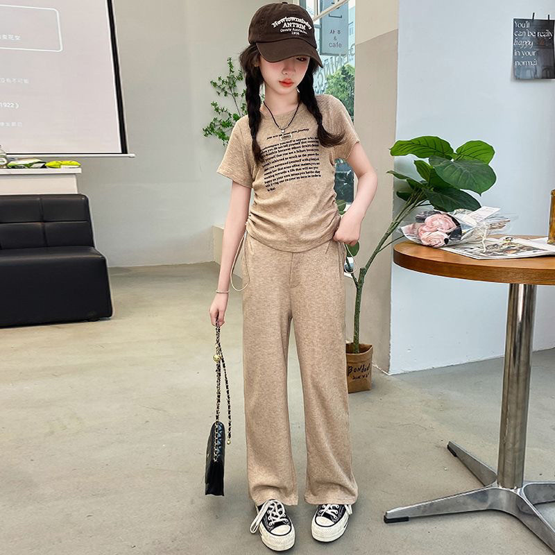 ชุดลำลอง Dorila หญิงแขนสั้น สำหรับเด็กอายุ 3-12 ปี แบบ 2 ชิ้น (เสื้อด้านบน + กางเกง) - รูปที่ 4