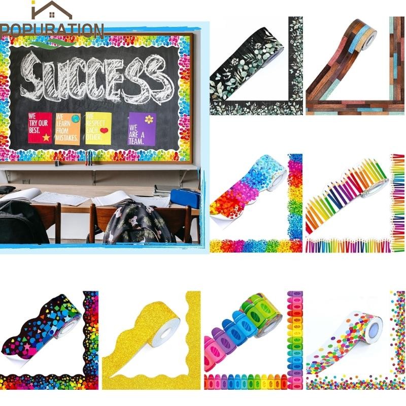 POP 59 ฟุต Bulletin Board Border Trim Bulletin Board Decors Bulletin Border