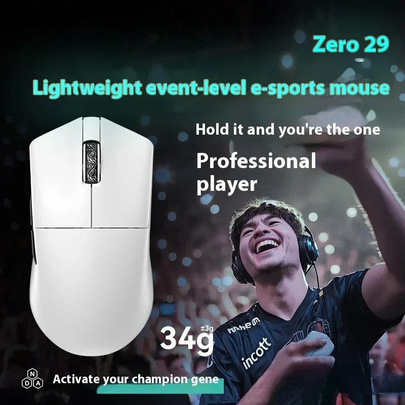 INCOTT 029 PRO เมาส์ไร้สายสามโหมด 2.4G บลูทูธ 8K PAW3395 น้ําหนักเบา Pc Gamer อุปกรณ์เสริมของขวัญ