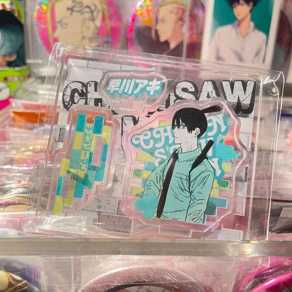 Hayawa Aki อะคริลิค Denji รูปแสดง Chainsaw Man อะนิเมะสินค้าคอลเลกชันตกแต่งโต๊ะเครื่องประดับ Kawaii Accesorios