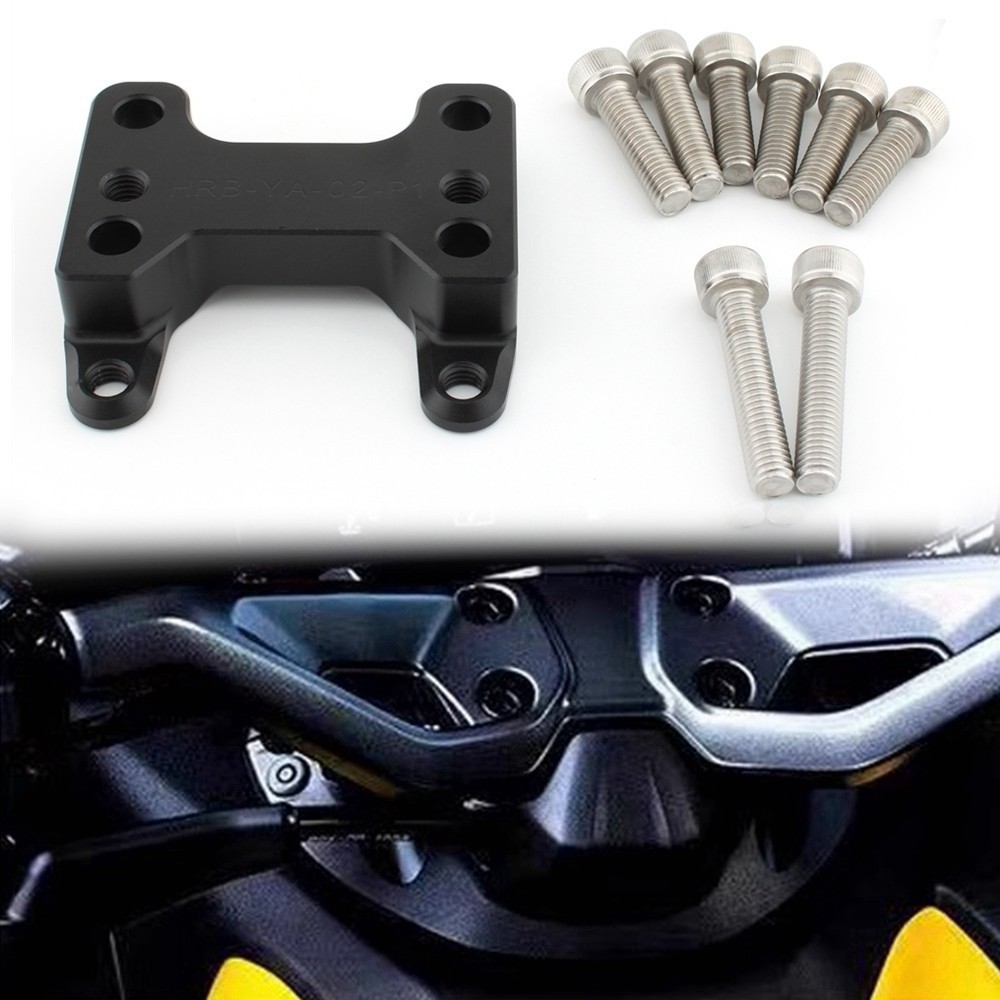 แฮนด์ Riser 2022-2024 รถจักรยานยนต์ CNC Handle Bar Raiser ขยาย Mount Clamp Adapter สําหรับ Yamaha TM