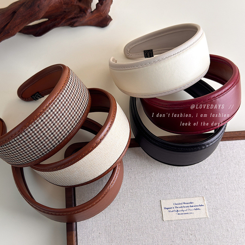 ที่คาดผมปีกกว้างสไตล์ย้อนยุค สำหรับผู้หญิง ดีไซน์เฉพาะสำหรับการแข่งขันฝรั่งเศส