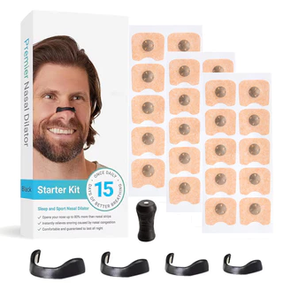 Breathe Right Nasal Strips แถบแผ่นแปะจมูก โล่งสบายขณะการนอนหลับ Better breath | แผ่นแปะจมูกนอนกรน หวัด คัดจมูก ภูมิแพ้