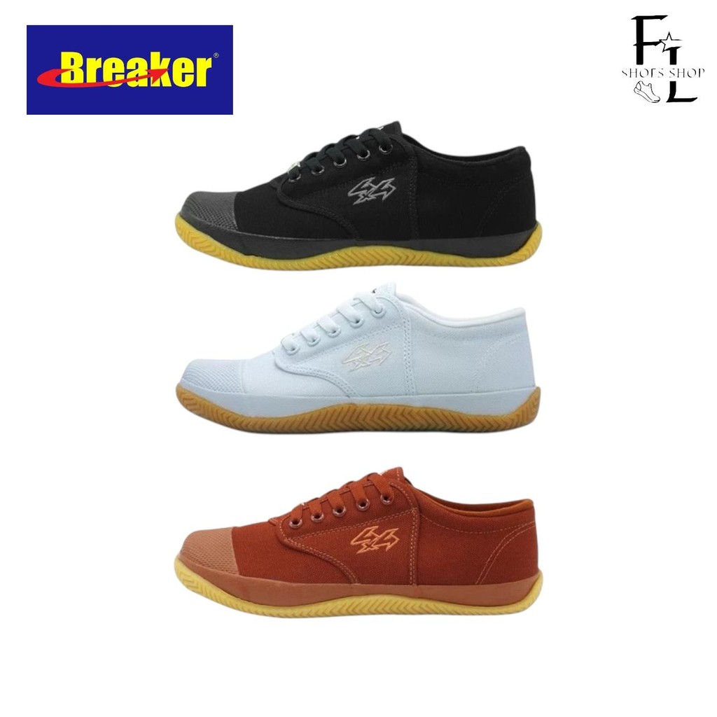 รองเท้านักเรียน รองเท้าผ้าใบ รองเท้าฟุตซอล Breaker BK4P รองเท้านักเรียนชาย-หญิง 