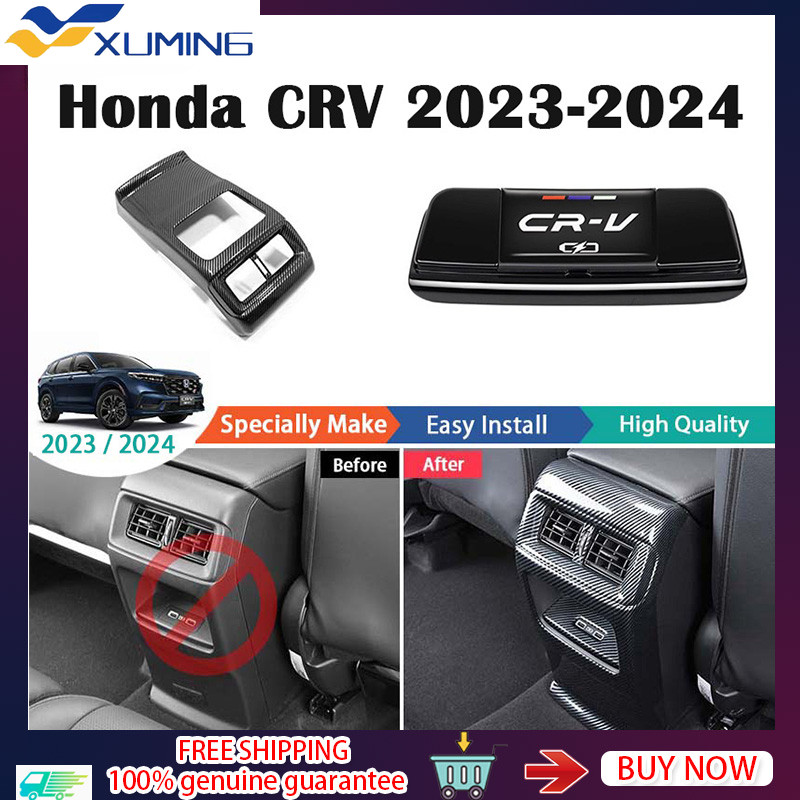 Honda CRV 2023 / 2024 ชุดตกแต่งภายในรูปแบบคาร์บอนไฟเบอร์ ABS วัสดุ CRV อุปกรณ์เสริม CRV 2023 รถ Trim